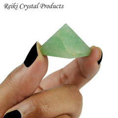 Green Jade Healing Crystal Pyramid