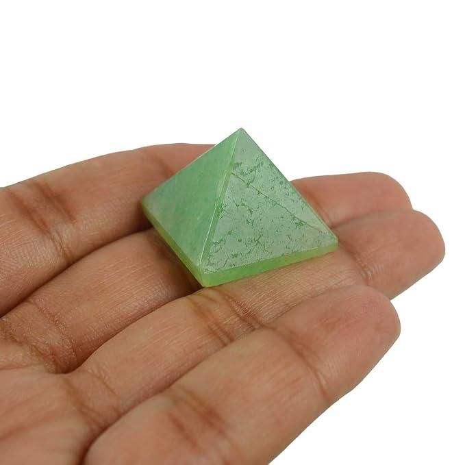 Green Jade Healing Crystal Pyramid